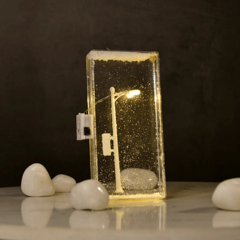 Sowpeace DIY Street Lamp Showcase Snowy Glow | Creative Winter Night Light for Home Décor & Gifting