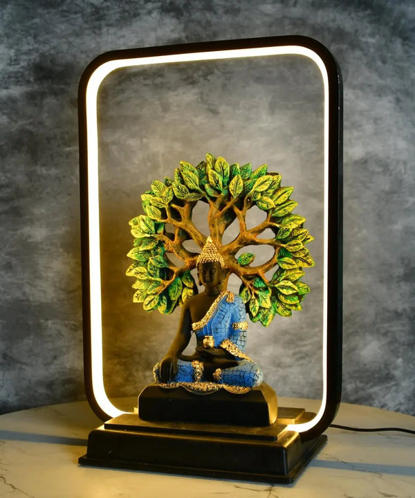 Sowpeace Enlightened Bodhi Glow Figurine | Elegant White Resin Spiritual Sculpture for Peaceful Home Décor & Gifting — image 2