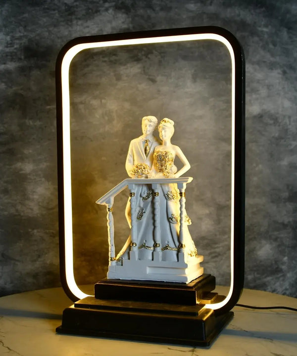 Sowpeace Eternal Bond Radiance Figurine | Elegant White Resin Decorative Sculpture for Home Décor & Gifting — image 2