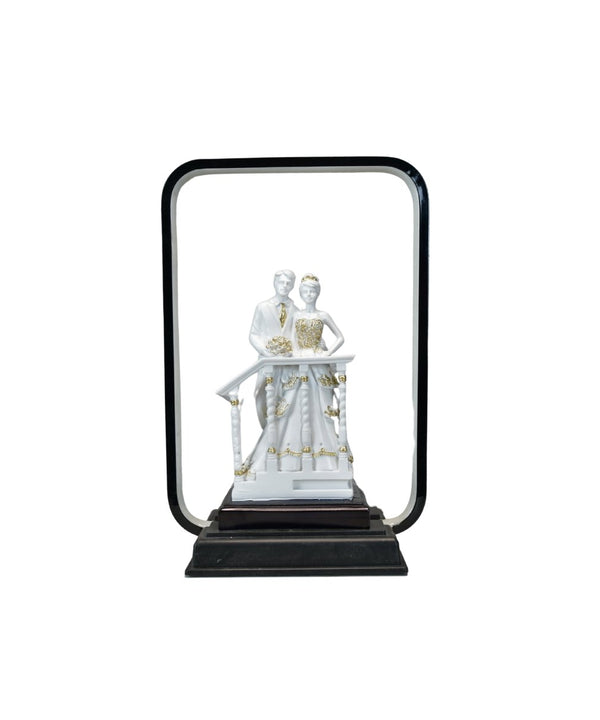 Sowpeace Eternal Bond Radiance Figurine | Elegant White Resin Decorative Sculpture for Home Décor & Gifting — image 7