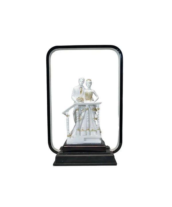 Sowpeace Eternal Bond Radiance Figurine | Elegant White Resin Decorative Sculpture for Home Décor & Gifting — image 7
