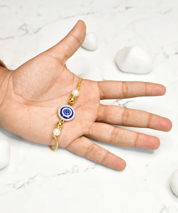Sowpeace Evil Eye Luxe Bracelet | Stylish Stainless Steel One‑Size Adjustable Protective Jewelry for Women & Men — image 3