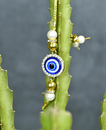 Sowpeace Evil Eye Luxe Bracelet | Stylish Stainless Steel One‑Size Adjustable Protective Jewelry for Women & Men — alternate view