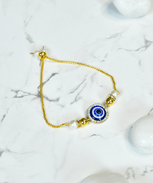 Sowpeace Evil Eye Luxe Bracelet | Stylish Stainless Steel One‑Size Adjustable Protective Jewelry for Women & Men — image 6