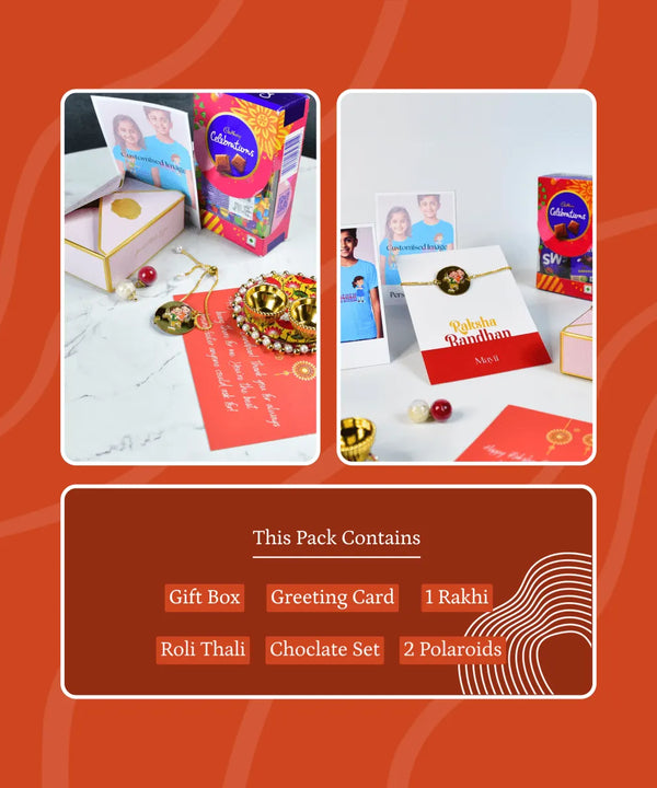 Sowpeace Exquisite Bhai Behen Rakhi Pack of 1 with Roli Chawal and Greeting card combo for Raksha Bandhan and Gifting — image 12