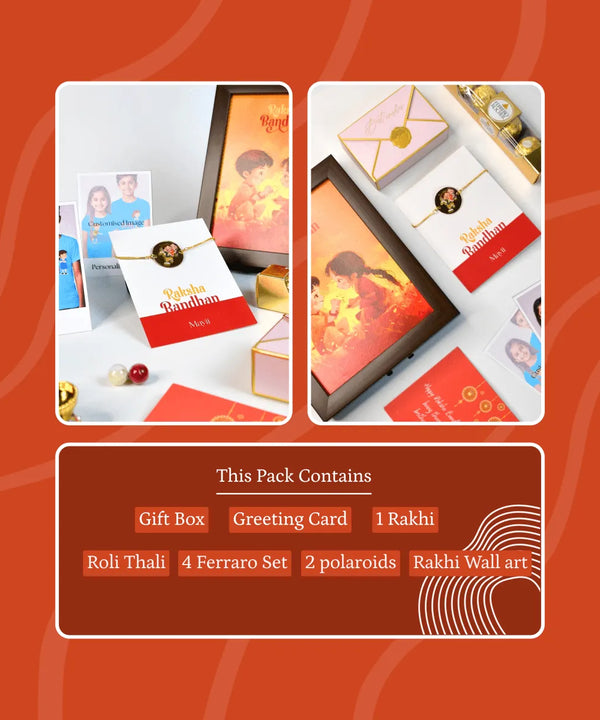 Sowpeace Exquisite Bhai Behen Rakhi Pack of 1 with Roli Chawal and Greeting card combo for Raksha Bandhan and Gifting — image 14