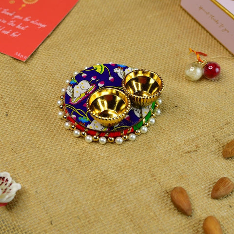 Sowpeace Exquisite BHAI Rakhi Pack of 1 with Roli Chawal and Greeting card combo for Raksha Bandhan and Gifting
