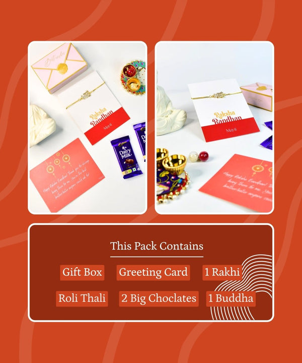 Sowpeace Exquisite BHAI Rakhi Pack of 1 with Roli Chawal and Greeting card combo for Raksha Bandhan and Gifting — image 10