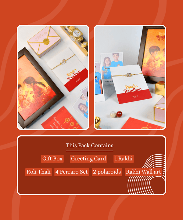 Sowpeace Exquisite BHAI Rakhi Pack of 1 with Roli Chawal and Greeting card combo for Raksha Bandhan and Gifting — image 13