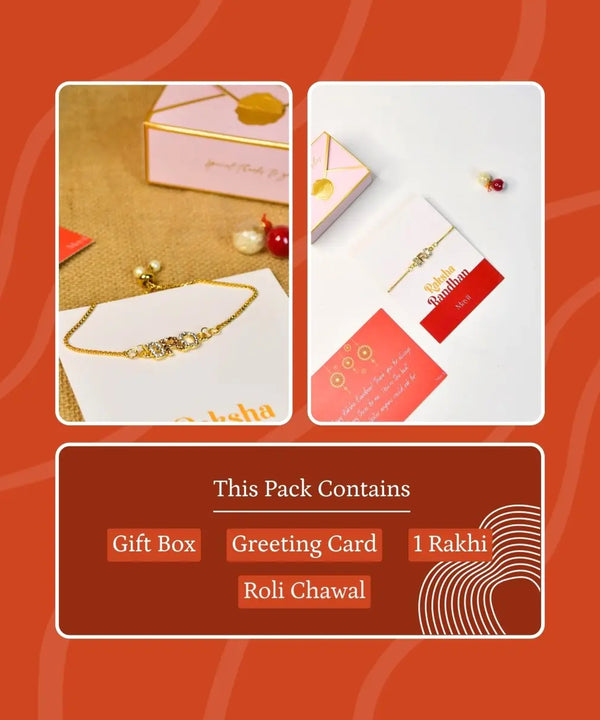 Sowpeace Exquisite BRO Rakhi Pack of 1 with Roli Chawal and Greeting card combo for Raksha Bandhan and Gifting — image 7