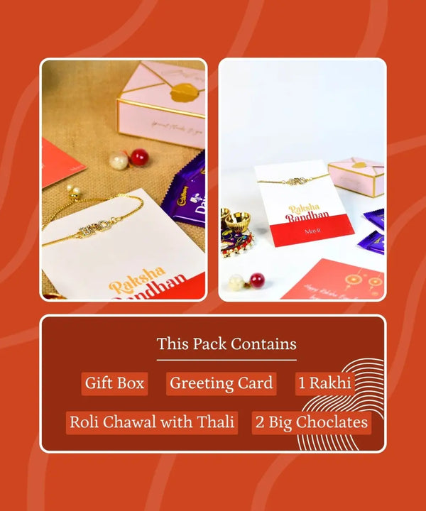 Sowpeace Exquisite BRO Rakhi Pack of 1 with Roli Chawal and Greeting card combo for Raksha Bandhan and Gifting — image 9