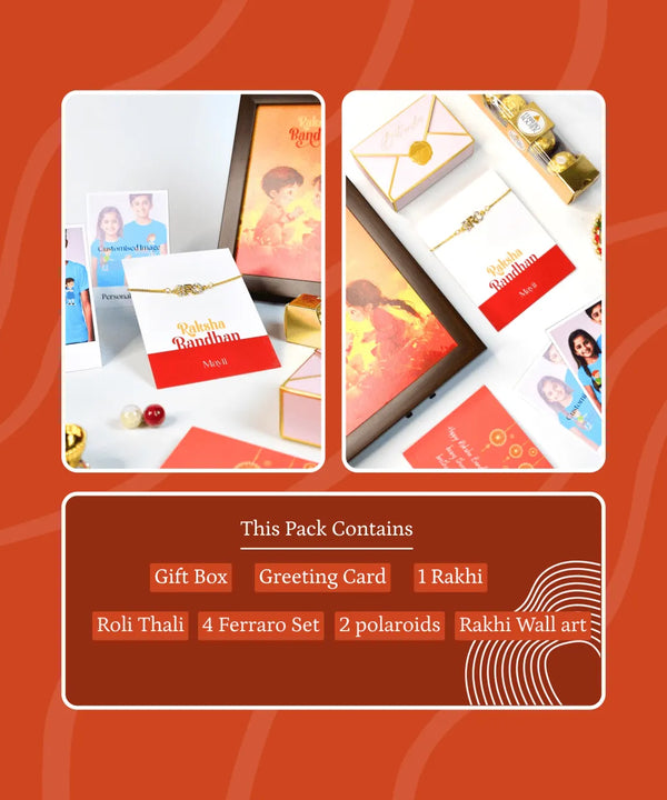 Sowpeace Exquisite BRO Rakhi Pack of 1 with Roli Chawal and Greeting card combo for Raksha Bandhan and Gifting — image 13
