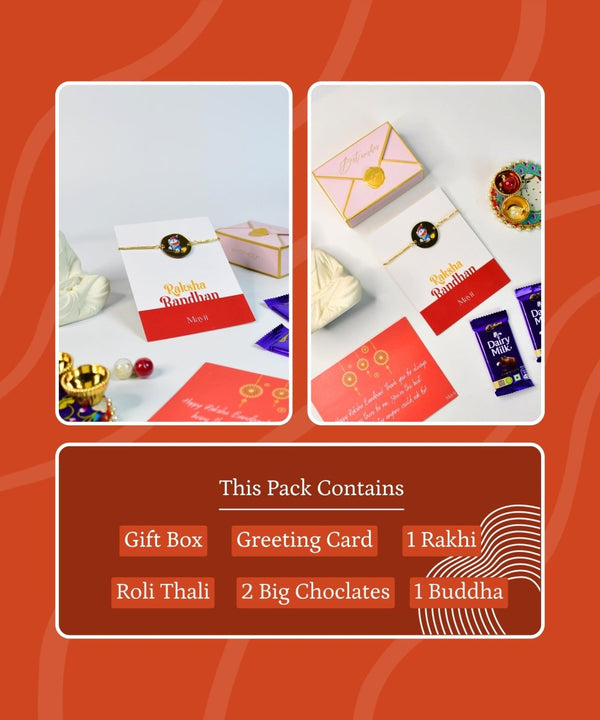 Sowpeace Exquisite Doraemon Rakhi Pack of 1 with Roli Chawal and Greeting card combo for Raksha Bandhan and Gifting — image 10