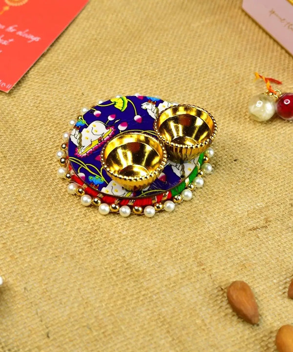 Sowpeace Exquisite Red Beads Rakhi Pack of 1 with Roli Chawal and Greeting card combo for Raksha Bandhan and Gifting — image 13