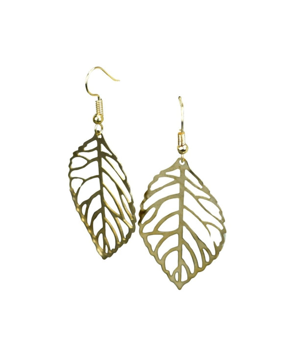 Sowpeace Floral Net Gold Stainless Steel Earrings | Elegant One‑Size Lightweight Jewelry for Women & Daily Wear — image 5