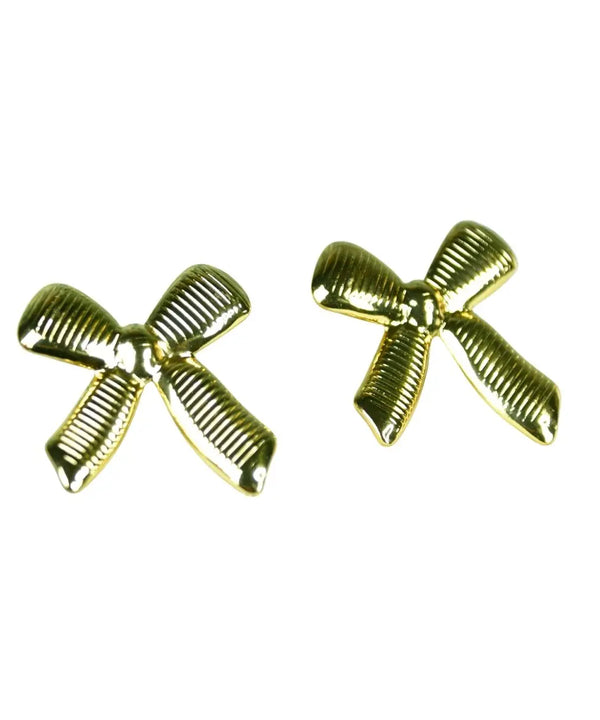 Sowpeace Floral Stripe Gold Stainless Steel Earrings | Stylish One‑Size Lightweight Jewelry for Women & Daily Wear — image 6