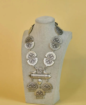 Sowpeace German Silver Ganesha Necklace – Handcrafted Ancient Indian Art — alternate view