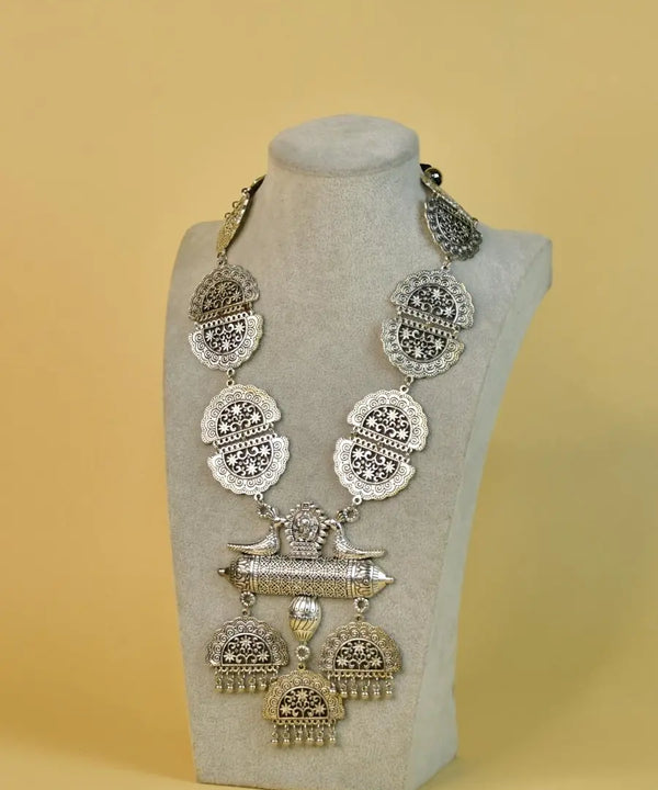 Sowpeace German Silver Ganesha Necklace – Handcrafted Ancient Indian Art — image 2