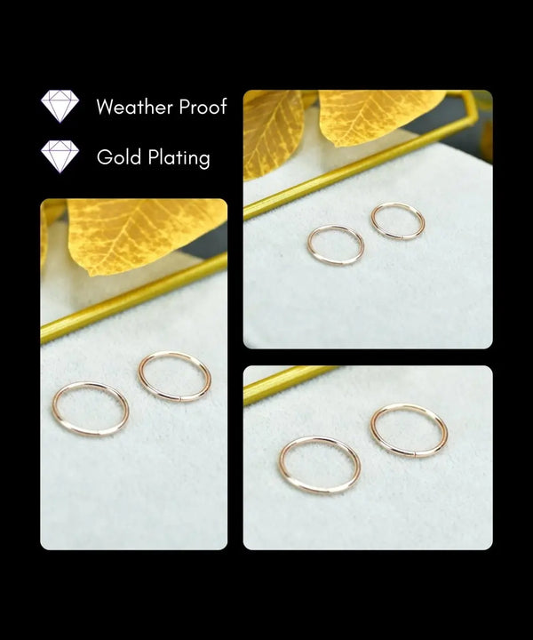 Sowpeace Gold Circle Ring Set Stainless Steel | Stylish One‑Size Adjustable Jewelry for Women & Men — image 3