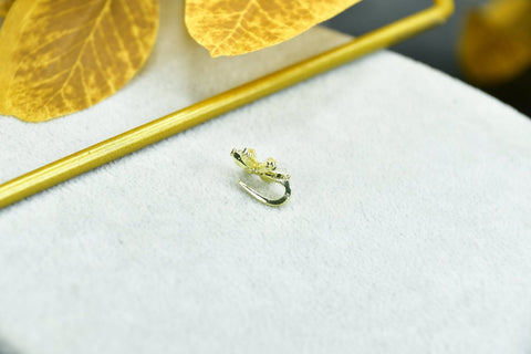 Sowpeace Gold Stainless Steel Star Flower Nosepin | Elegant One‑Size Lightweight Jewelry for Women