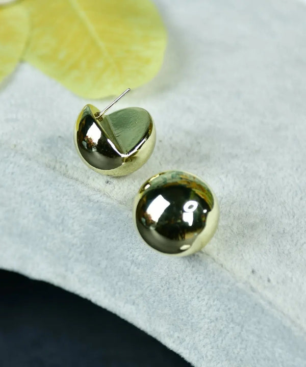 Sowpeace Golden Ball Shaped CCB Earrings | Stylish One‑Size Lightweight Jewelry for Women & Daily Wear — image 2