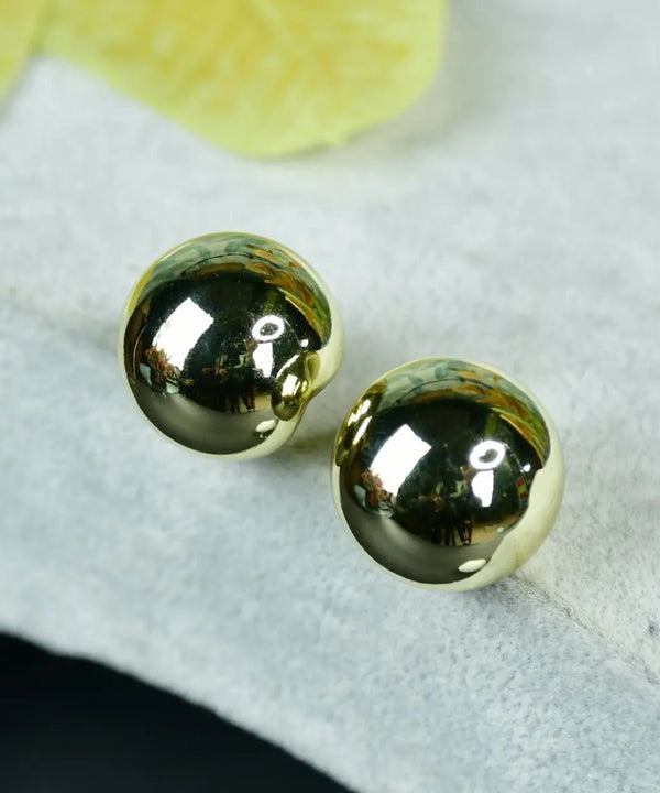 Sowpeace Golden Ball Shaped CCB Earrings | Stylish One‑Size Lightweight Jewelry for Women & Daily Wear — main view