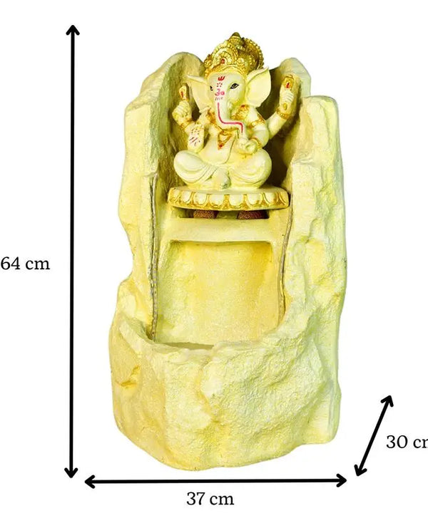 Sowpeace Golden Ganesha Water Fountain – Elegant Ganesha Sitting Waterfall for Luxurious Home Decor & Gifts — image 6