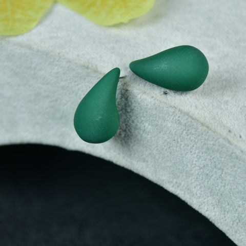 Sowpeace Green Teardrop CCB Earrings | Elegant One‑Size Lightweight Jewelry for Women & Daily Wear