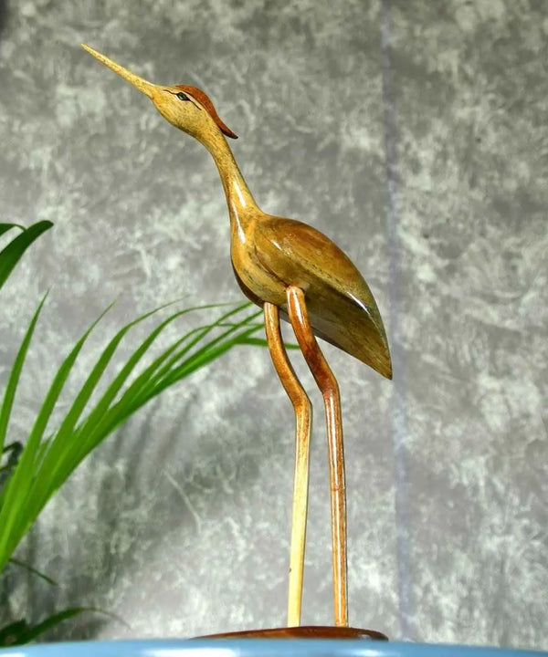 Sowpeace Hand-Carved Flamingo: Tropical Elegance on Your Tabletop — image 2