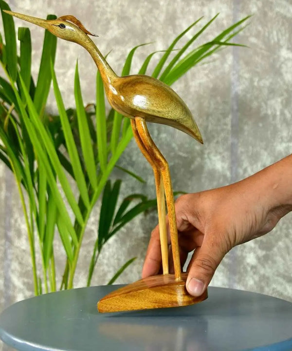 Sowpeace Hand-Carved Flamingo: Tropical Elegance on Your Tabletop — image 6