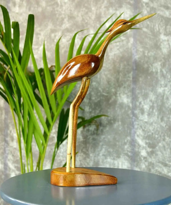 Sowpeace Hand-Carved Flamingo: Tropical Elegance on Your Tabletop — image 5