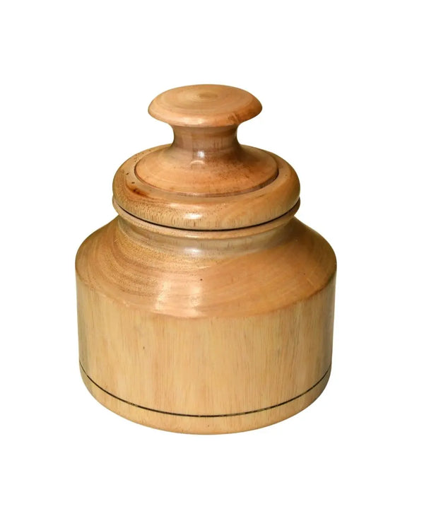 Sowpeace Hand-Carved Lidded Jar: Rustic Charm & Organized Elegance — image 8