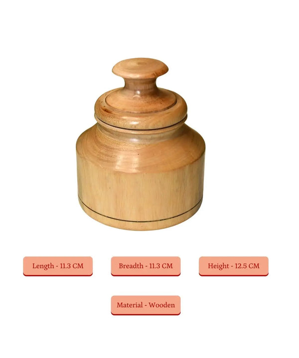Sowpeace Hand-Carved Lidded Jar: Rustic Charm & Organized Elegance — image 5