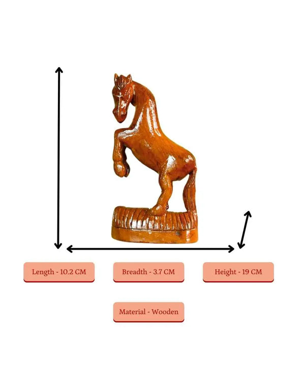 Sowpeace Hand-carved Wooden Horse: Gallop into Decor — image 4