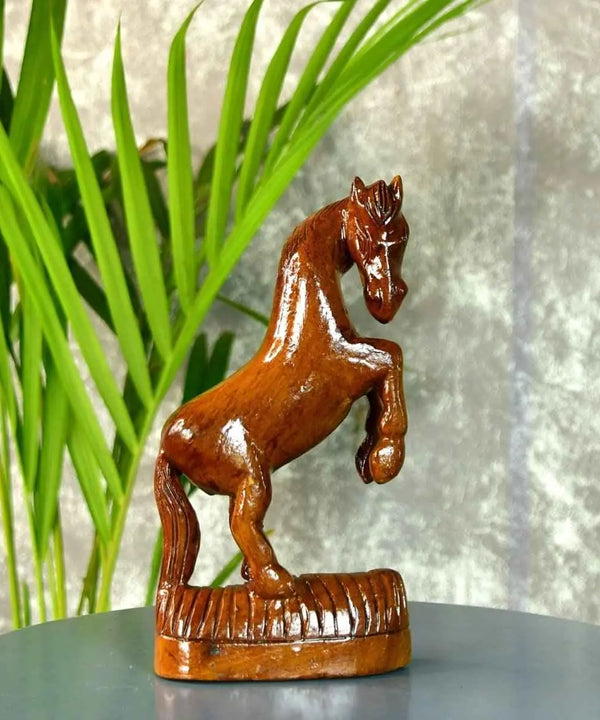 Sowpeace Hand-carved Wooden Horse: Gallop into Decor — image 2