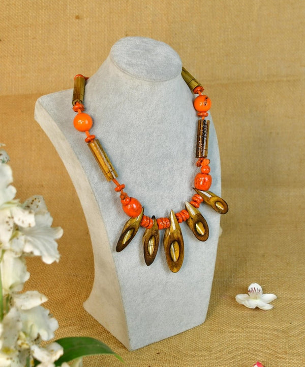 Sowpeace Handcrafted Bamboo Slice Necklace: Traditional Elegance Redefined — image 3