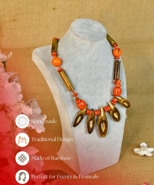 Sowpeace Handcrafted Bamboo Slice Necklace: Traditional Elegance Redefined — image 6