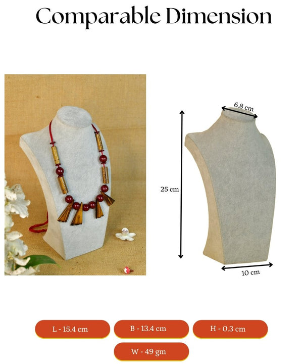 Sowpeace Handcrafted Bamboo Triangle Necklace: Artistic Tradition in Style — image 5