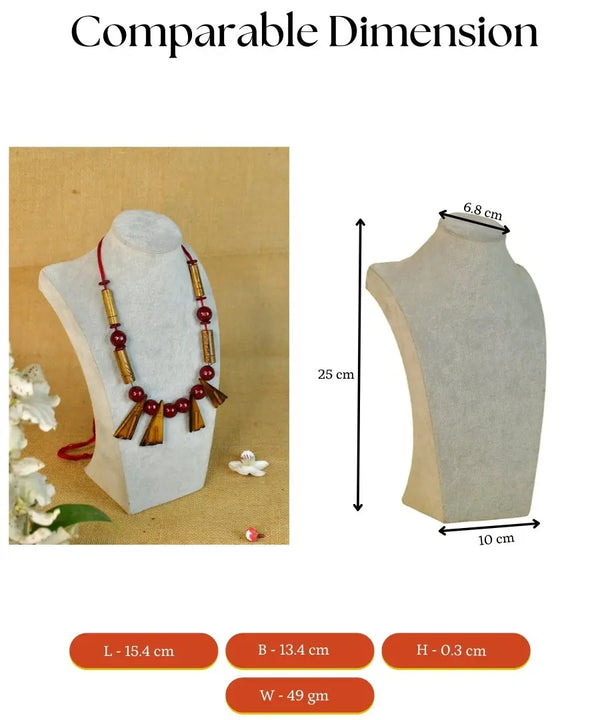 Sowpeace Handcrafted Bamboo Triangle Necklace: Artistic Tradition in Style — image 5