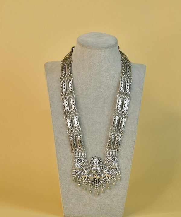 Sowpeace Handcrafted German Silver Necklace: God Figurine with Peacocks — image 5