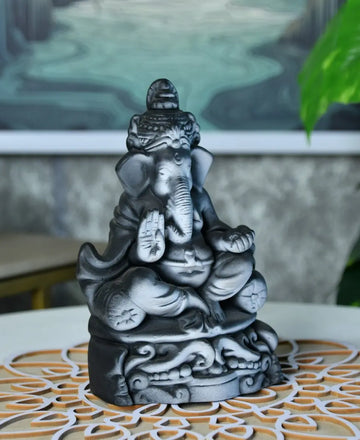Sowpeace Handcrafted Terracotta Ganesh Tabletop: Elegant Home Decor — alternate view