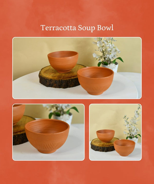 Sowpeace Handcrafted Terracotta Soup Bowl: Artful Kitchenware & Decor — image 4