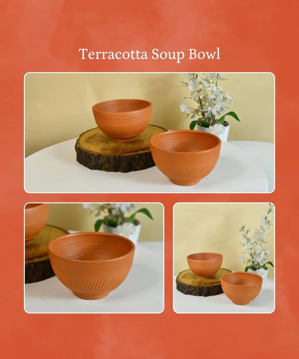 Sowpeace Handcrafted Terracotta Soup Bowl: Artful Kitchenware & Decor — image 4