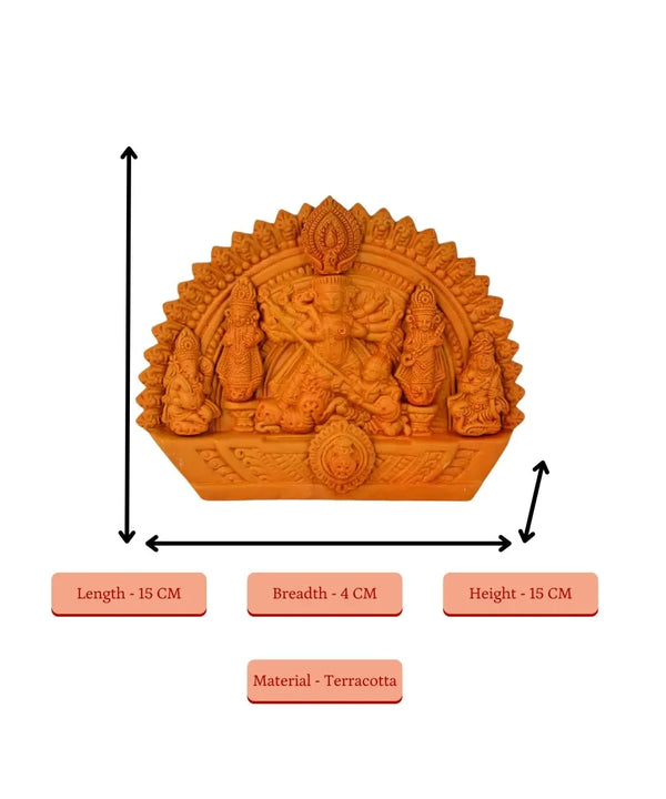 Sowpeace Handmade Terracotta Durga: Artisan Tabletop Decor — image 4