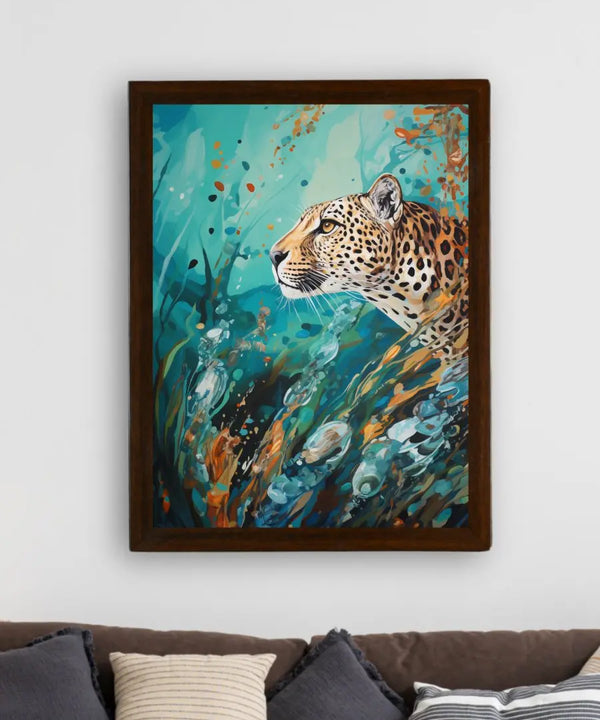 Sowpeace Harmony: Find Your Handcrafted Abstract Leopard – Premium Indian-Inspired Canvas Art for Stylish Home Interiors — image 3