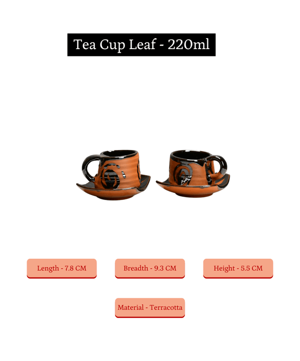 Sowpeace Heart in a Cup (Set of 2) | Handcrafted Terracotta Coffee & Tea Mugs for Gifting & Daily Use — image 6