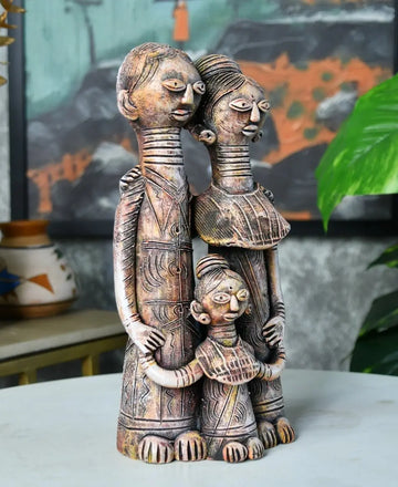 Sowpeace Kayan Family Terracotta Tabletop Decor — alternate view