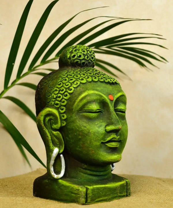 Sowpeace Large Terracotta Buddha Head: Artisan Tabletop Decor — image 5