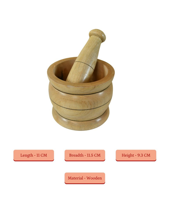 Sowpeace Large Wooden Stone Pestle: Artisan Home Accent — image 5