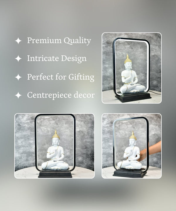 Sowpeace Luminous Buddha Tranquility Idol | Radiant Resin Statue for Peaceful Home Décor & Gifting — image 3